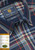 Brook Taverner - Regular Fit Navy Large Plaid Cotton Shirt