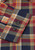 Brook Taverner - Regular Fit Navy and Red Small Plaid Herringbone Cotton Shirt