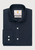 Brook Taverner - Tailored Fit Navy Royal Oxford Single Cuff Cotton Shirt