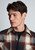 Brook Taverner - Milverton Rust and Ecru Herringbone Check Overshirt