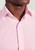 Brook Taverner - Tailored Fit Pink Royal Oxford Single Cuff Cotton Shirt