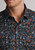 Brook Taverner - Regular Fit Black Multi Ornate Floral Print Cotton Shirt