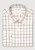 Brook Taverner - Regular Fit Ecru Large Tattersall Check Cotton Shirt