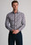 Brook Taverner - Regular Fit Silver Grey Pheasant Print Cotton Shirt