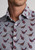Brook Taverner - Regular Fit Silver Grey Pheasant Print Cotton Shirt
