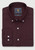 Brook Taverner - Regular Fit Burgundy Melange Brushed Cotton Shirt