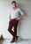 Brook Taverner - Regular Fit Ellroy Cherry Corduroy Trousers