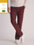 Brook Taverner - Regular Fit Christie Dark Red Cavalry Twill Stretch Cotton Trousers