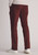 Brook Taverner - Regular Fit Christie Dark Red Cavalry Twill Stretch Cotton Trousers