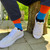 Swole Panda Bold Block Multi Stripe Sock