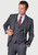 Brook Taverner Lyd Blue with Wine Overcheck Occasion Suit Jacket