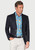 Brook Taverner - Tailored Fit Navy Linen Mix Suit Jacket - Gower