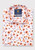 Brook Taverner - Tailored Fit Orange Print Linen Cotton Shirt