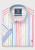 Brook Taverner - Regular Fit White Stripe Cotton Short Sleeve Shirt