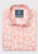 Brook Taverner - Tailored Fit Apricot with Clams Print Linen Cotton Shirt