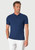 Brook Taverner - Pure Cotton Dark Blue Brick Knit Polo Shirt - Riggs