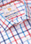 Brook Taverner - Regular Fit White Check Tattersall Cotton Shirt - Red & Blue Tattersall