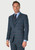 Brook Taverner - Tailored Fit Blue Check Harris Tweed® Suit Jacket