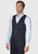 Brook Taverner - Tailored Fit Navy Linen Mix Waistcoat - Gower