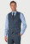 Brook Taverner - Regular Fit Inverness Blue Check Harris Tweed® Suit Waistcoat