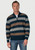 Brook Taverner - Woodbridge Navy Stripe Zip Neck Cotton Jumper