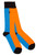 Swole Panda - ORANGE & BLUE VERTICAL STRIPED BAMBOO SOCKS