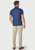 Brook Taverner - Mayer Pure Cotton Jacquard Dark Blue Dots Polo Shirt