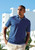 Brook Taverner - Mayer Pure Cotton Jacquard Dark Blue Dots Polo Shirt