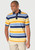 Brook Taverner - Murray Pure Cotton Yellow Stripe Pique Polo Shirt