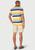 Brook Taverner - Murray Pure Cotton Yellow Stripe Pique Polo Shirt