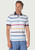 Brook Taverner - Sandham Pure Cotton White Stripe Pique Polo Shirt