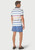 Brook Taverner - Sandham Pure Cotton White Stripe Pique Polo Shirt