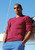 Brook Taverner - Dorset Raspberry Cotton Merino V-Neck Jumper