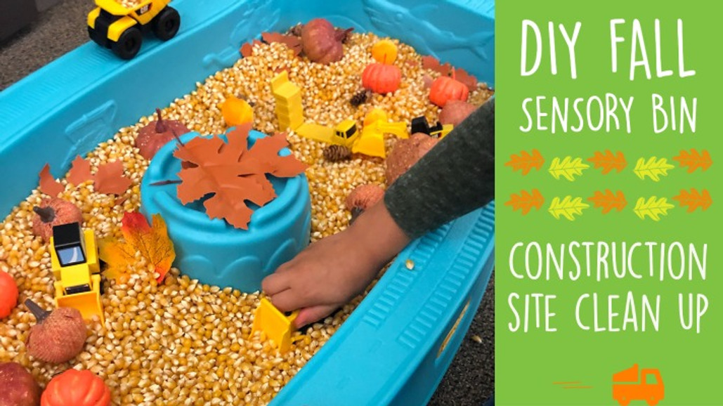 Turn your Summer Water Table into a Fall Sensory Bin