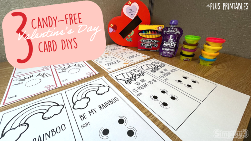 3 Easy & Inexpensive Candy-Free Valentine’s Day Card DIYs (PLUS FREE PRINTABLES)