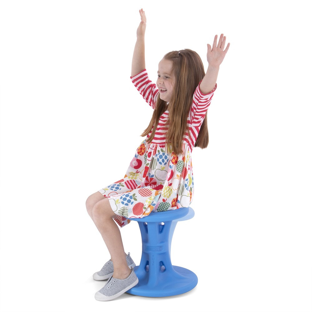 Girl moving on Simplay3 Big Wiggle Chair