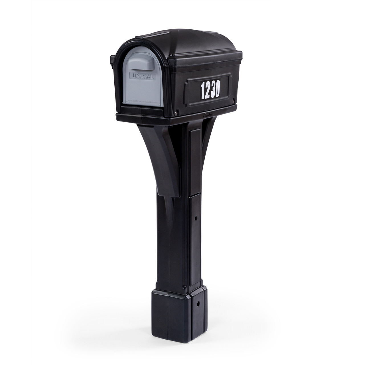 Durable Plastic Mailbox and post combination- easy install | full