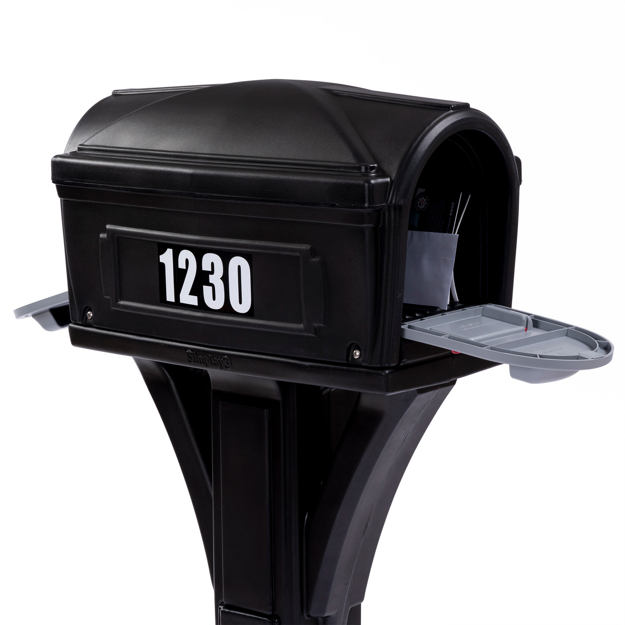 Durable Plastic Mailbox and post combination- easy install