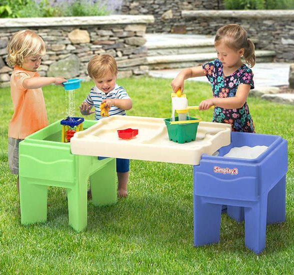 Wooden Sand And Water Simplay3 217050-01 In And Out Activity Table
