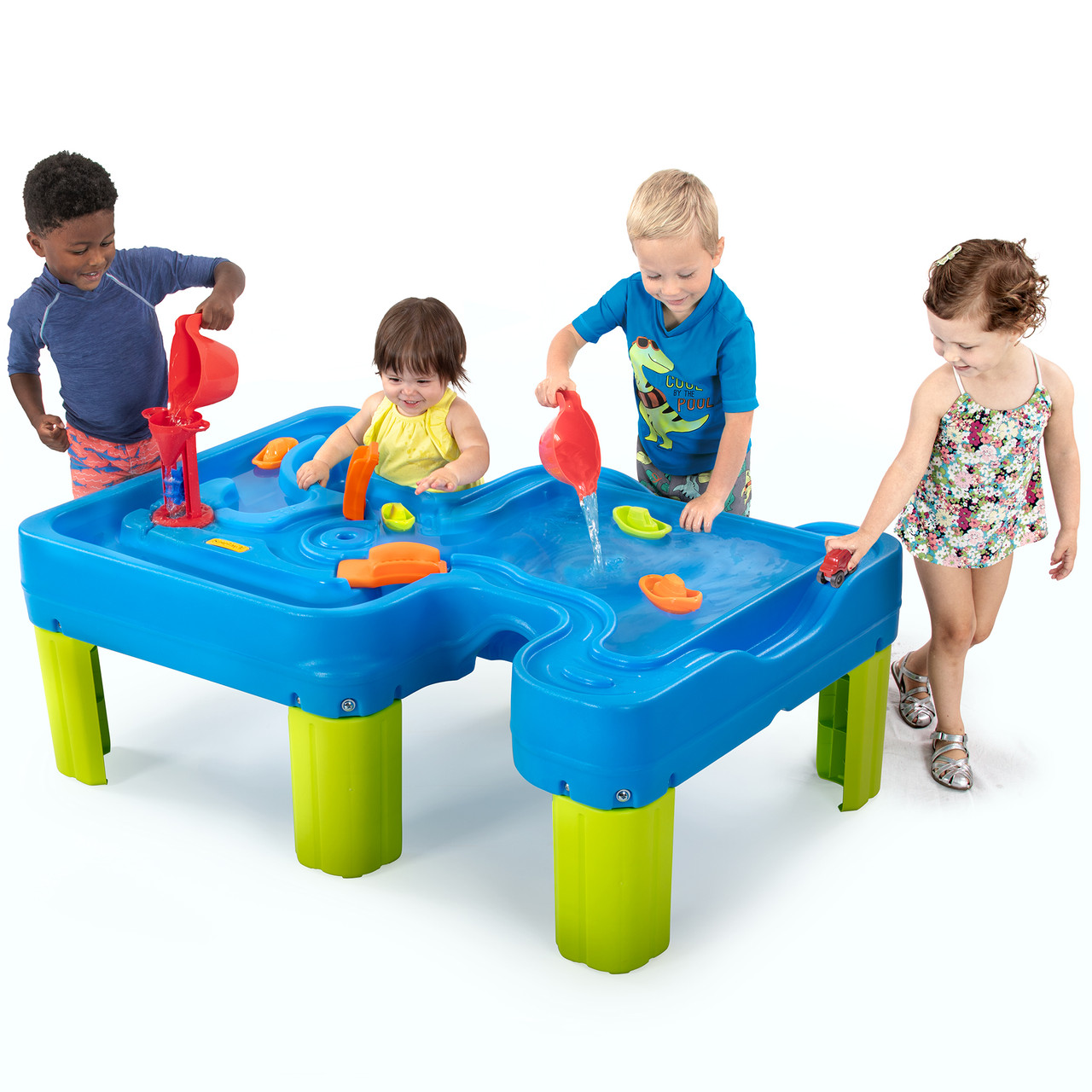Big River and Roads Water Play Table Collaborative Play