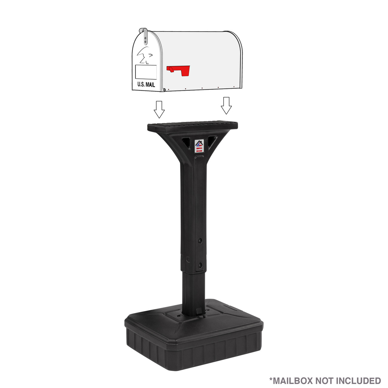 American Home DigFree Universal Mailbox Post for Standard Mailboxes