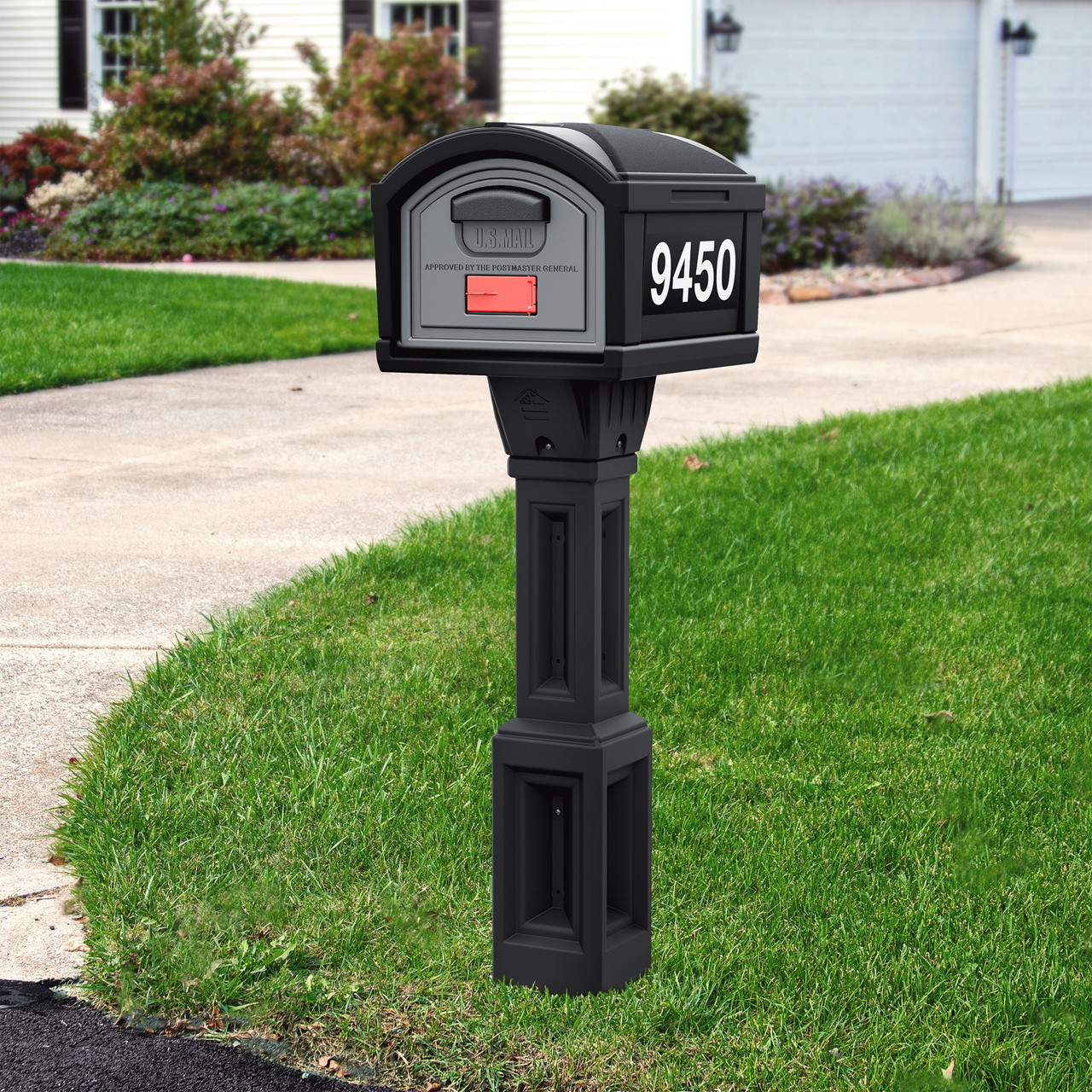 Extra Large T4 Mailbox with Post for Oversized Mail & Packages