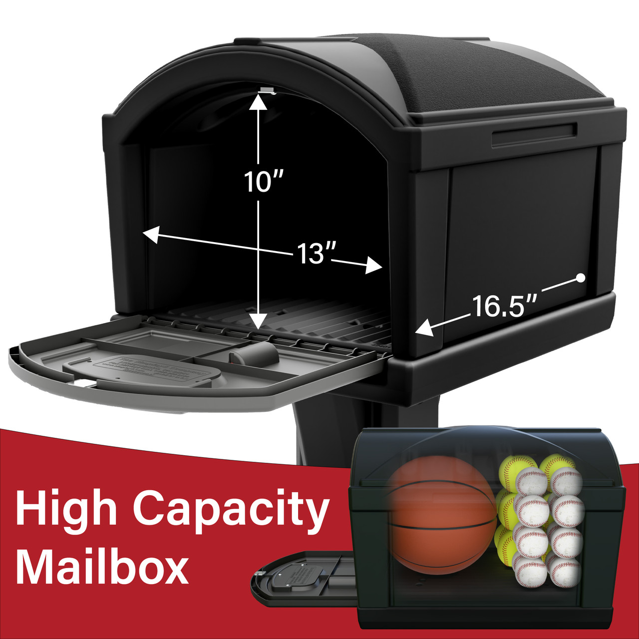 Simplay3 American Home Extra Large T4 XL Dig-Free Classic Mailbox