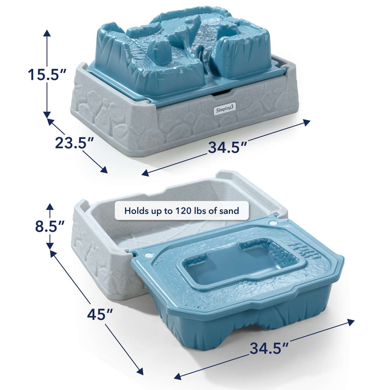 Mountain Off Road Adventure Sandbox and Water Table