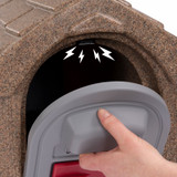 Simplay3 Rustic Home Mailbox has a strong magnet to keep door closed and contents dry