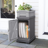 Simplay3 Hide Away Parcel Box with Planter as a patio storage box for patio furniture cushions 