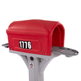 Magnetic mailbox doors for securing mail from wind and weather 