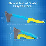 Racetrack has over 6 feet of track and is easy to store