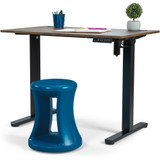 17 inch Live Fit Active Balance Chair in Union Blue at a desk