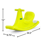 Active Rocking Rider measurements are 16 inches high by 8.75 inches wide by 34.5 inches long